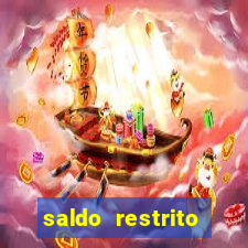 saldo restrito sporting bet