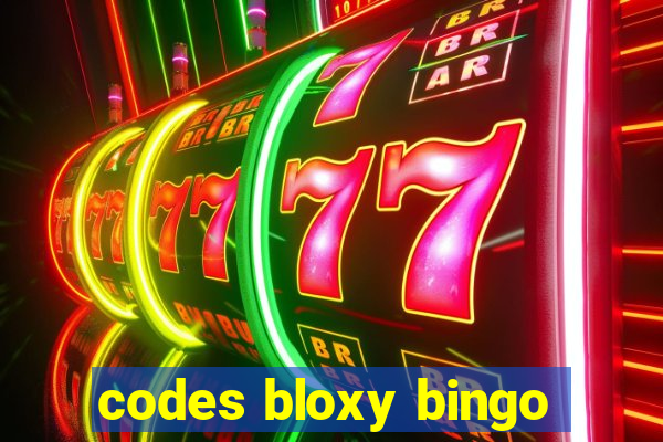 codes bloxy bingo