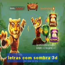 letras com sombra 3d