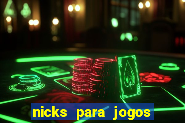 nicks para jogos de tiro