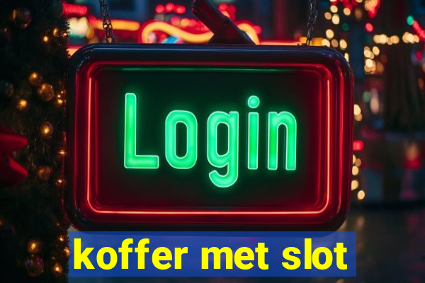 koffer met slot