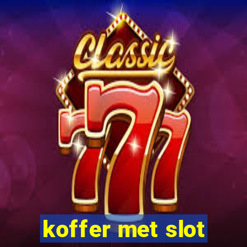 koffer met slot