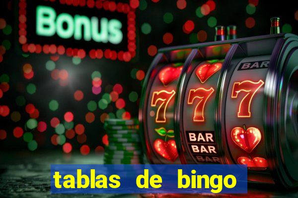 tablas de bingo para imprimir en excel