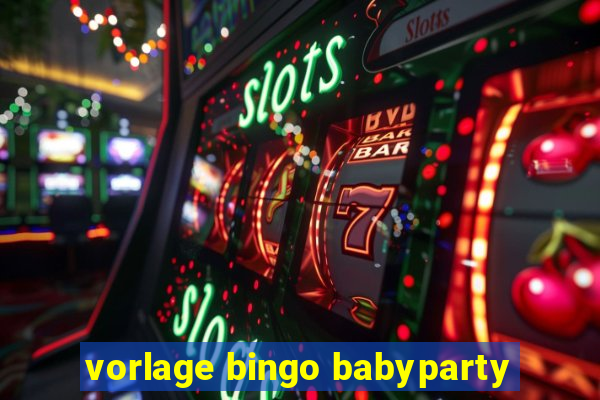 vorlage bingo babyparty