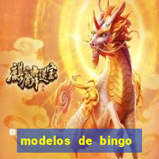 modelos de bingo para imprimir