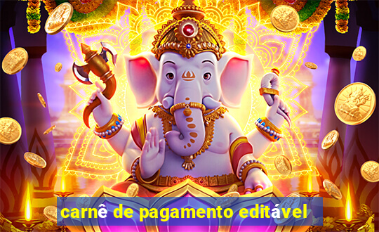 carnê de pagamento editável