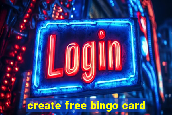 create free bingo card