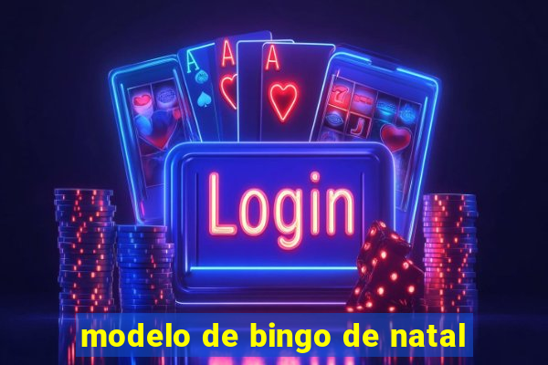 modelo de bingo de natal