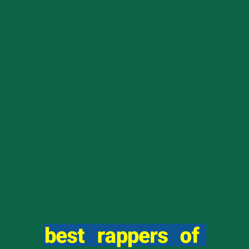 best rappers of all time