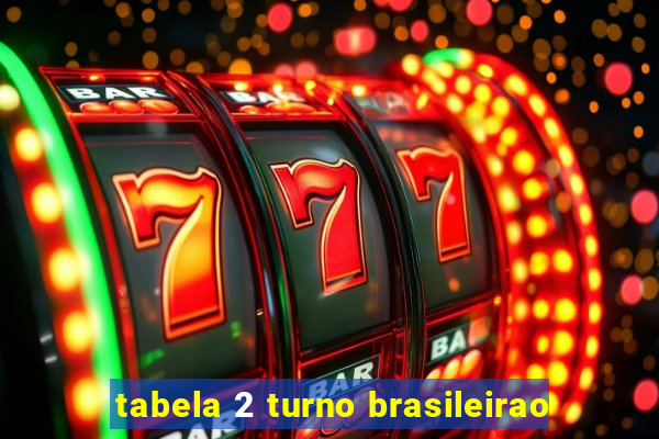 tabela 2 turno brasileirao