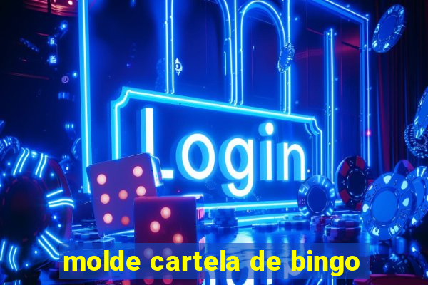 molde cartela de bingo