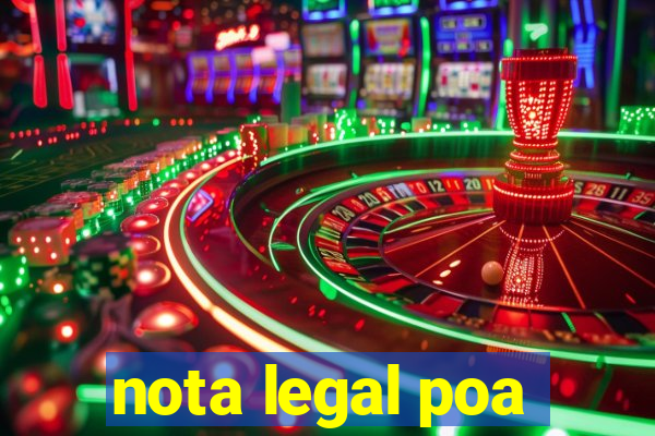 nota legal poa