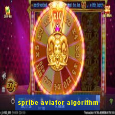 spribe aviator algorithm