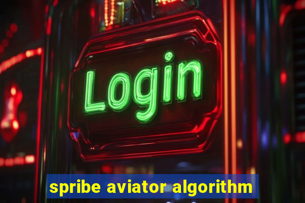 spribe aviator algorithm