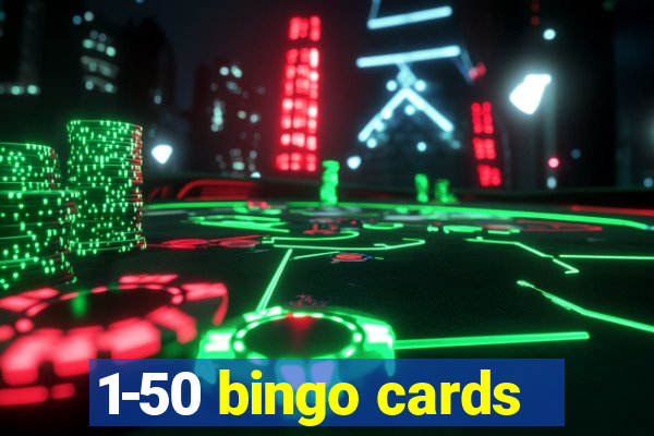 1-50 bingo cards