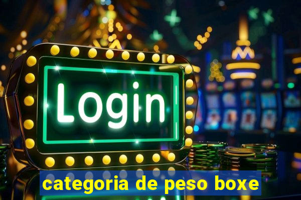 categoria de peso boxe