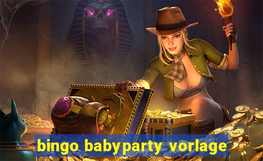 bingo babyparty vorlage