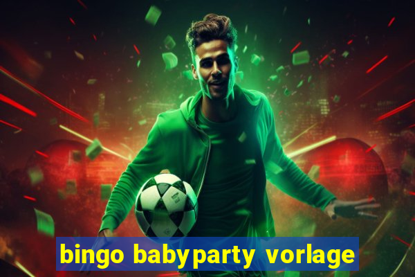 bingo babyparty vorlage