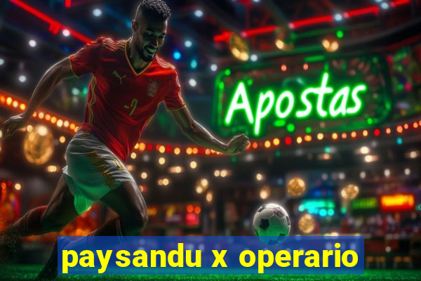 paysandu x operario