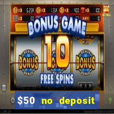 $50 no deposit mobile casino