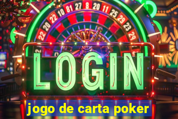 jogo de carta poker