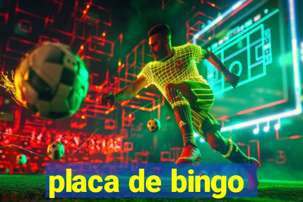 placa de bingo