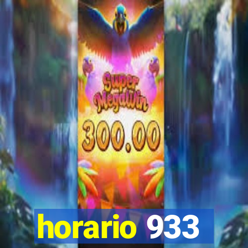 horario 933