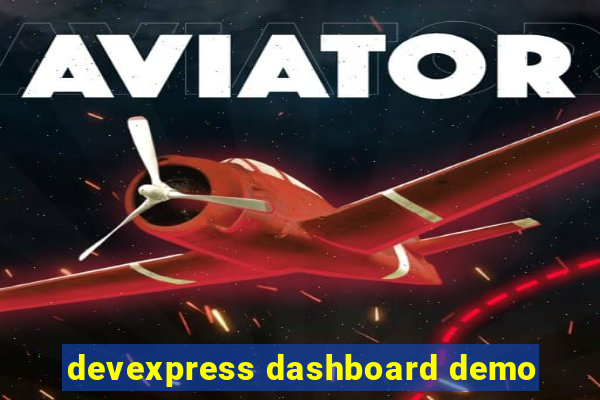 devexpress dashboard demo