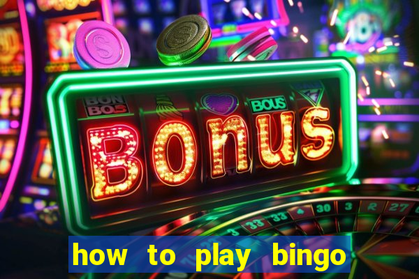 how to play bingo for money