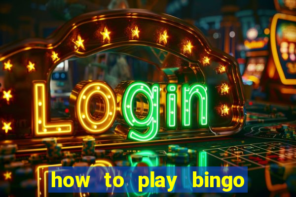 how to play bingo for money