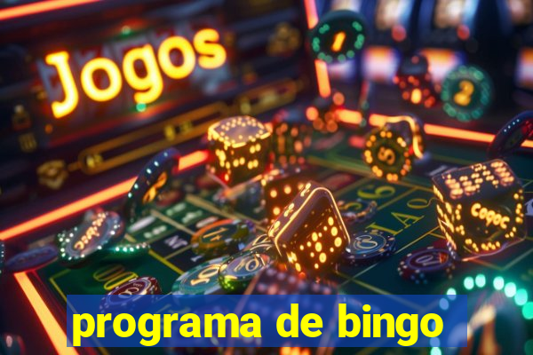 programa de bingo