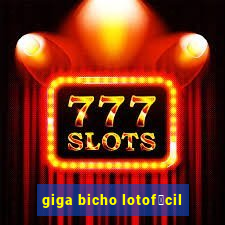 giga bicho lotof谩cil