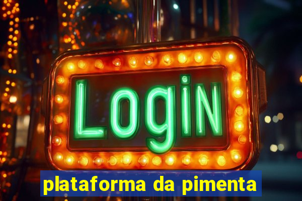 plataforma da pimenta