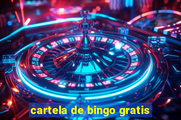 cartela de bingo gratis