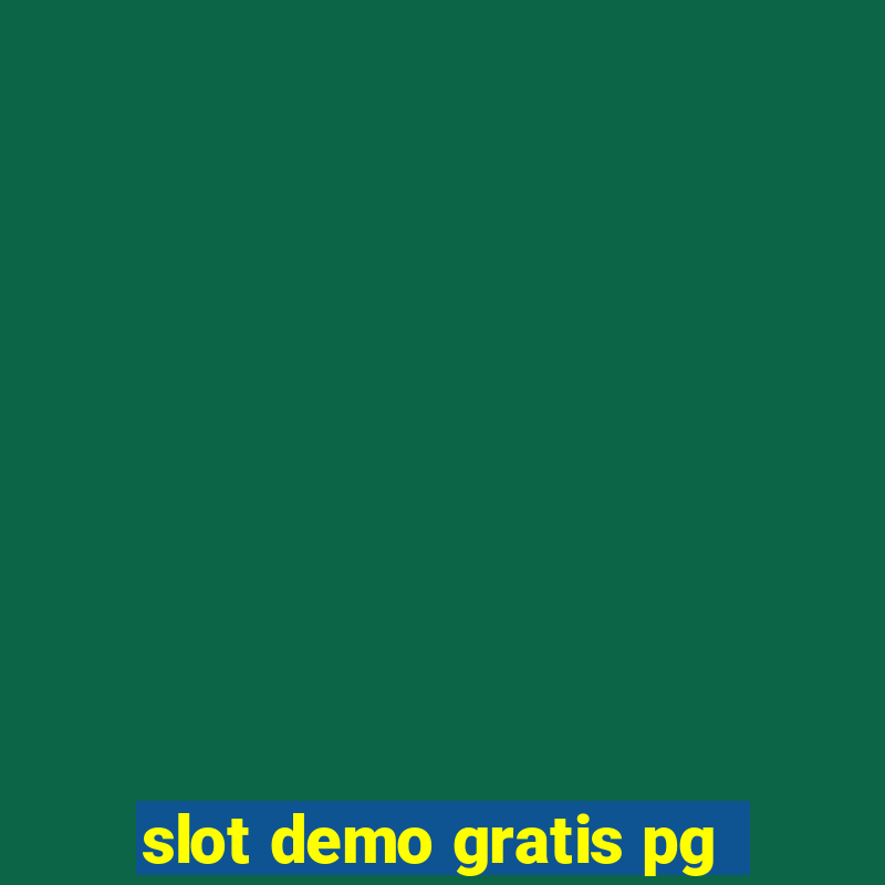 slot demo gratis pg