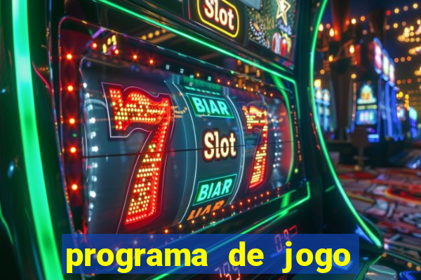 programa de jogo de futebol