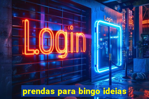 prendas para bingo ideias