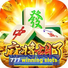 777 winning slots