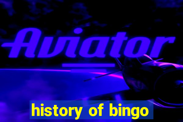 history of bingo