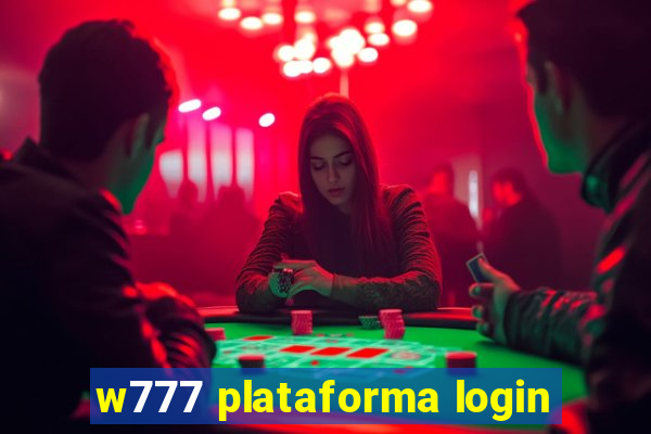 w777 plataforma login