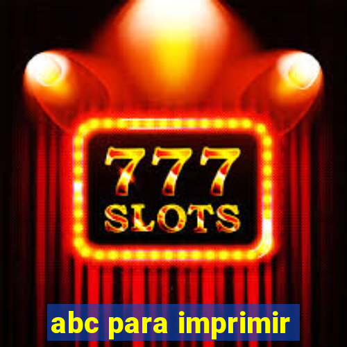 abc para imprimir