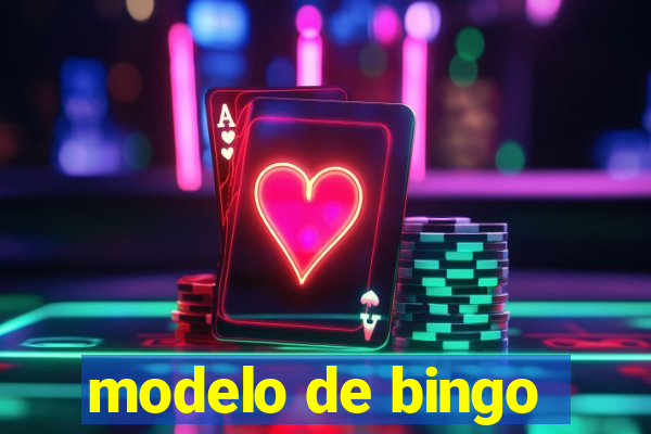 modelo de bingo