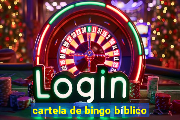 cartela de bingo bíblico