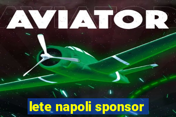 lete napoli sponsor