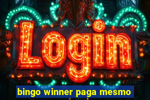 bingo winner paga mesmo