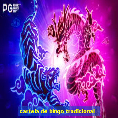 cartela de bingo tradicional