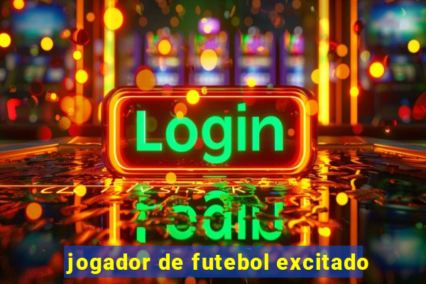 jogador de futebol excitado