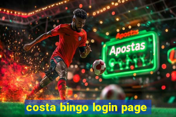 costa bingo login page