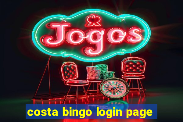 costa bingo login page