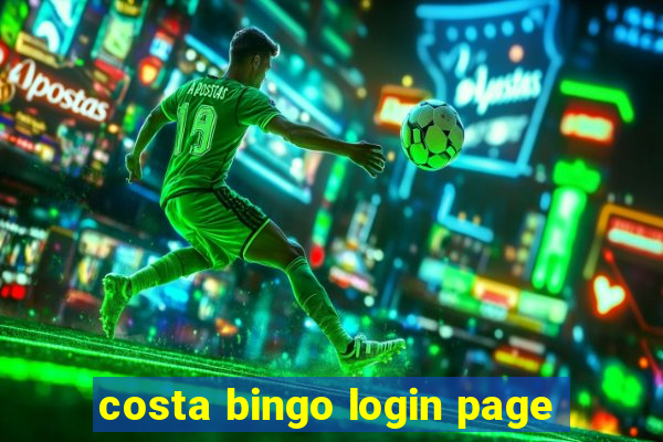 costa bingo login page